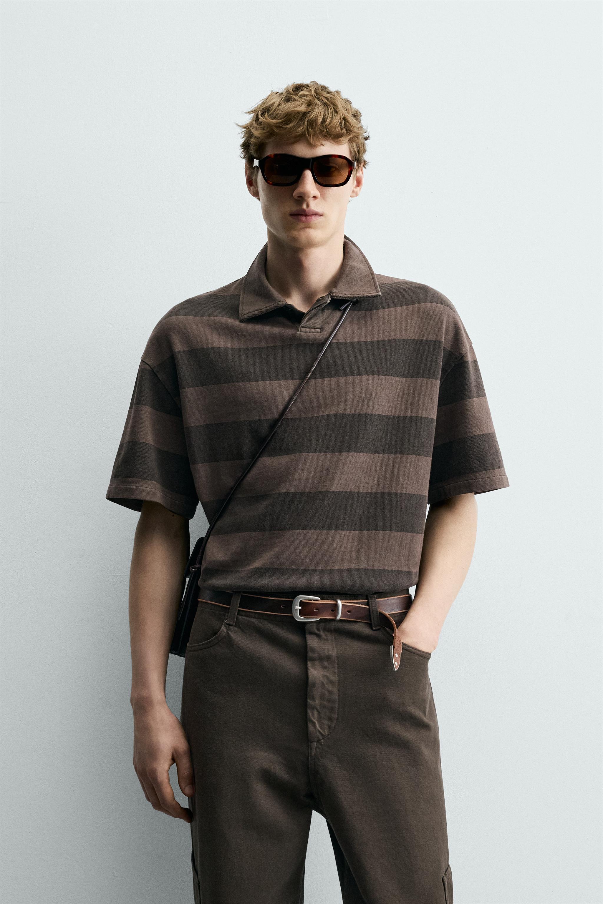 RELAXED FIT STRIPED POLO